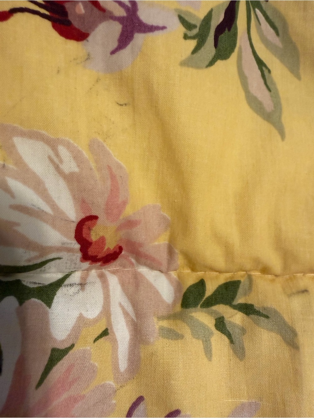 Ralph Lauren Sophie Brooke Yellow Floral Cabbage Rose Reversible Comforter - Picture 9 of 16